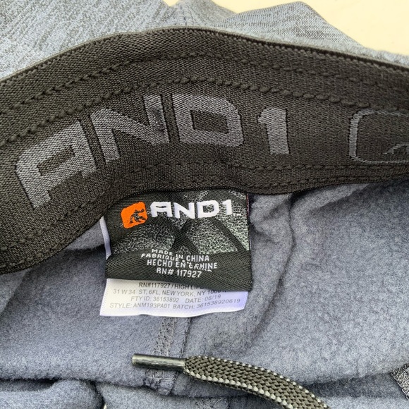 And1 Pants And Basketball Tech Fleece Slim Fit Heather Pants Poshmark